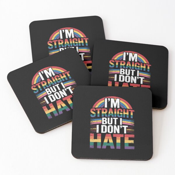 Item preview, I'm Straight But I Dont Hate Rainbow LGBT Gay Pride Month  designed and sold by AquaKiev.
