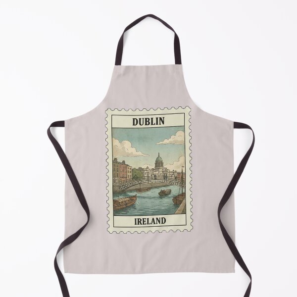 Item preview, Vintage Dublin Stamp – River Liffey designed and sold by allaboutstamps.