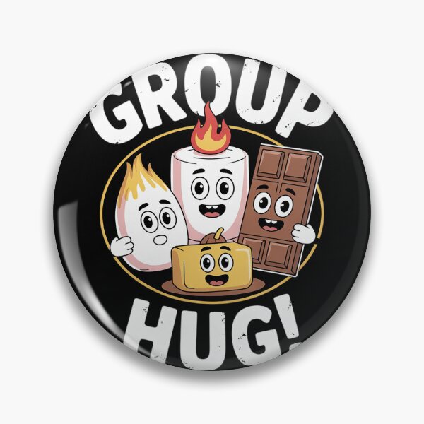 Item preview, Group Hug Camping Campfire Chocolate Marshmallow S'mores5  designed and sold by VerseFarm.