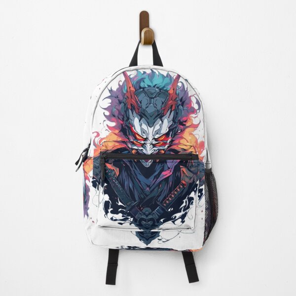 Item preview, Infernal Oni Samurai – Neon Demon Warrior Art designed and sold by Dyan4.