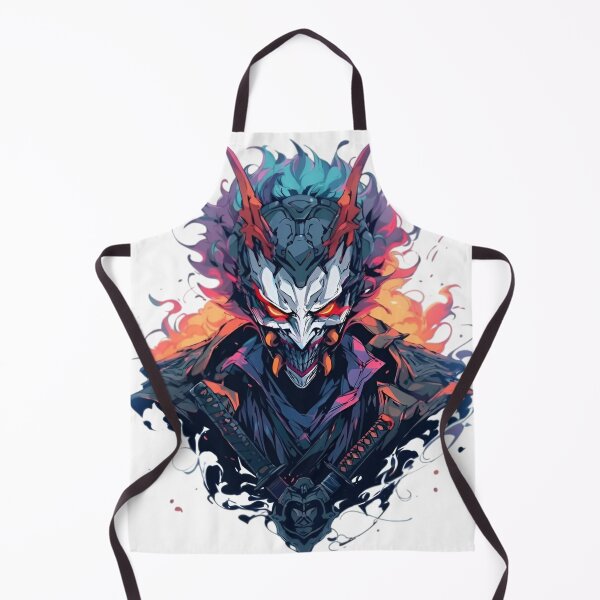 Item preview, Infernal Oni Samurai – Neon Demon Warrior Art designed and sold by Dyan4.
