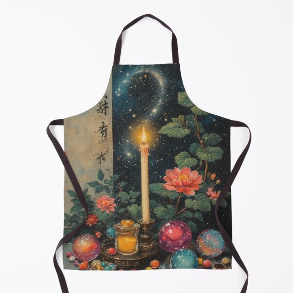 Item preview, Candle, flowers, stars and mystical spheres designed and sold by Mianku | Für das Leben.