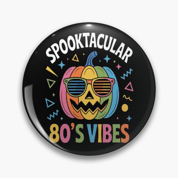 Item preview, Spooktacular 80's Vibes 1980s Style Halloween Pumpkin designed and sold by CottonCandyPrin.