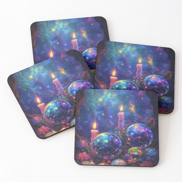 Item preview, Magical spheres and candles in the starry sky designed and sold by Mianku | Für das Leben.