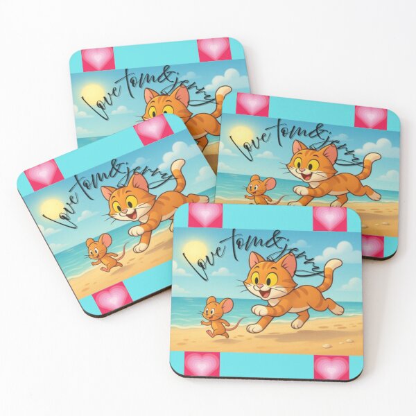 Item preview, Cartoon Beach Chase – Fun Cat and Mouse Adventure designed and sold by AhmedSabry89.