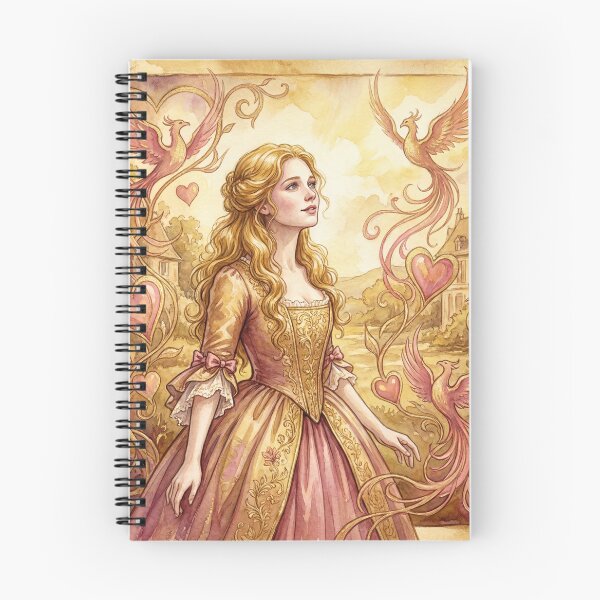 Item preview, Lucie Manette Golden Heroine from a Tale of Two Cities Characters from Dickens series illustration watercolor art designed and sold by Vintage Designs +.