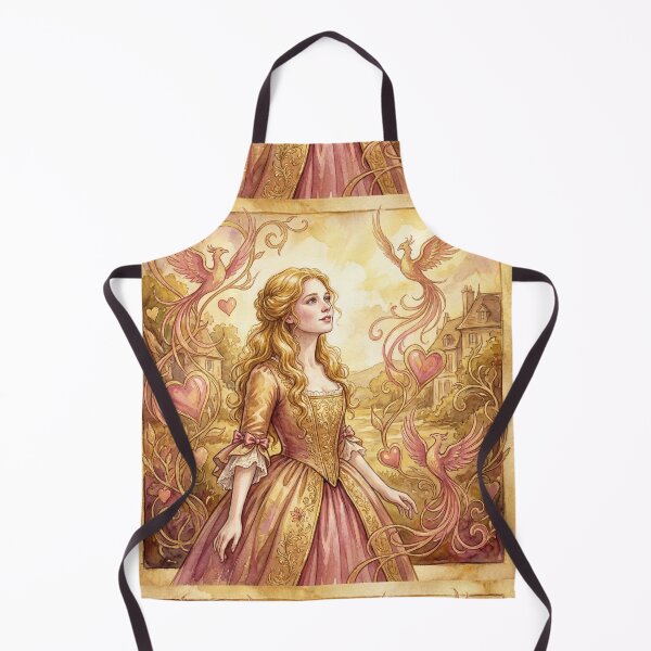 Item preview, Lucie Manette Golden Heroine from a Tale of Two Cities Characters from Dickens series illustration watercolor art designed and sold by Vintage Designs +.