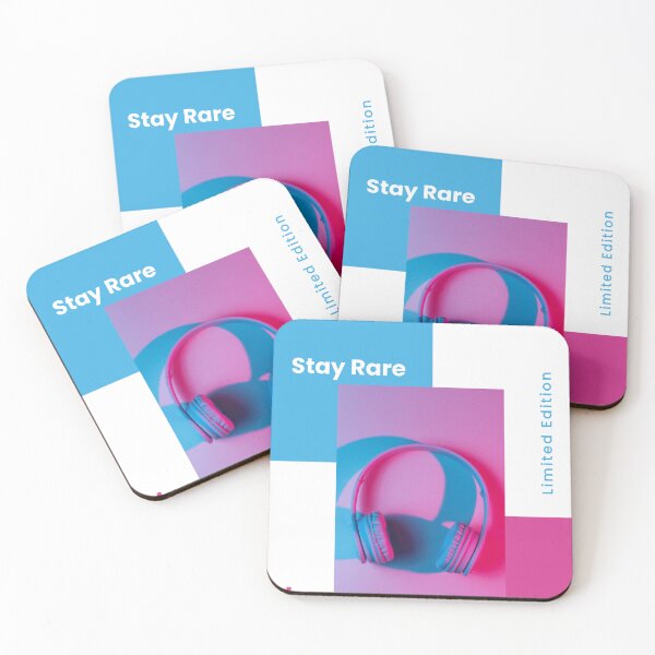 Item preview, Stay Rare – Next Gen Vibes | Aesthetic Headphones Music Art Limited Edition designed and sold by zevorgue.