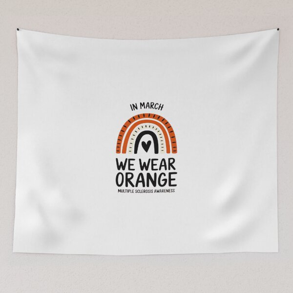 Item preview, In March We Wear Orange Ribbon MS Warrior Multiple Sclerosis2  designed and sold by SyntaxClaw.