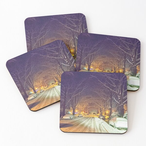 Item preview, The Snowy Street Tunnel of Trees and Lights designed and sold by Elysianart100.