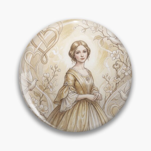 Item preview, Florence from Dombey and son Characters from Dickens series illustration watercolor art designed and sold by Vintage Designs +.