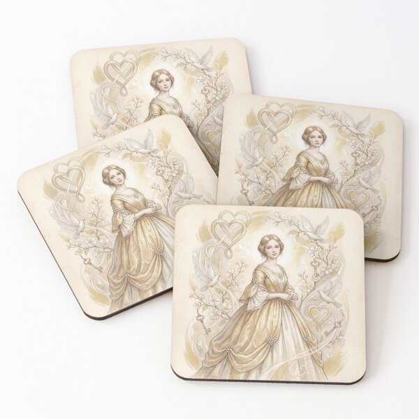 Item preview, Florence from Dombey and son Characters from Dickens series illustration watercolor art designed and sold by Vintage Designs +.