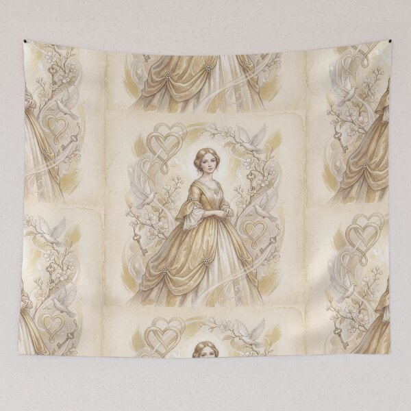 Item preview, Florence from Dombey and son Characters from Dickens series illustration watercolor art designed and sold by Vintage Designs +.