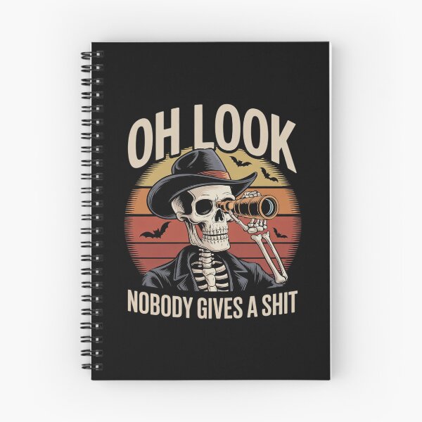 Item preview, Oh Look Nobody Gives A Shit Trendy Skeleton Meme designed and sold by MarryIsMonth.