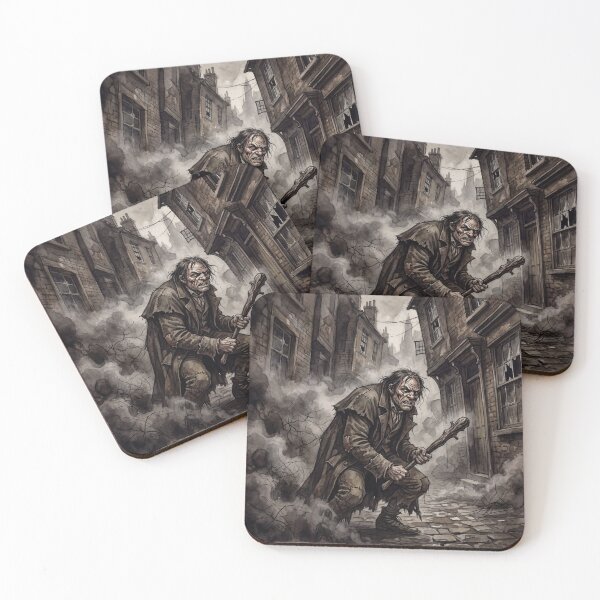 Item preview, Sikes Brutal Victorian Criminal  from Oliver Twist Characters from Dickens series illustration watercolor art designed and sold by Vintage Designs +.