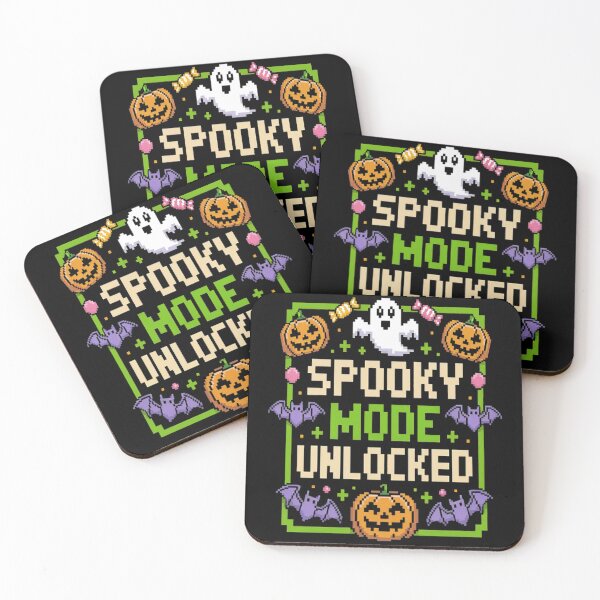 Item preview, Spooky Mode Unlocked Pixel Halloween Gamer designed and sold by CottonCandyPrin.