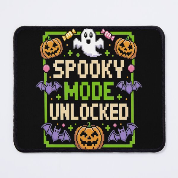 Item preview, Spooky Mode Unlocked Pixel Halloween Gamer designed and sold by CottonCandyPrin.