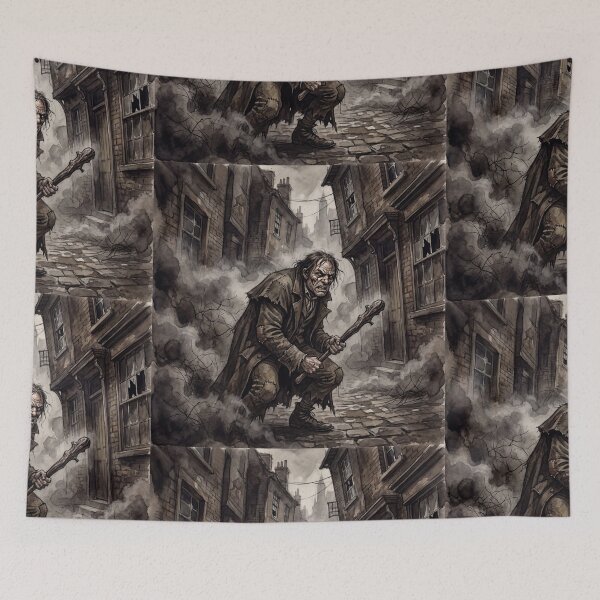 Item preview, Sikes Brutal Victorian Criminal  from Oliver Twist Characters from Dickens series illustration watercolor art designed and sold by Vintage Designs +.