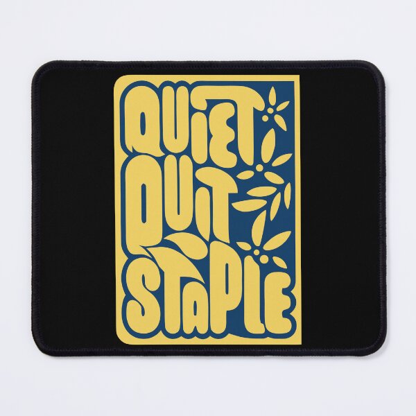 Item preview, Groovy Retro Yellow and Blue Typography with Floral Accents designed and sold by Jirada.