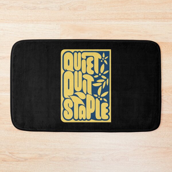 Item preview, Groovy Retro Yellow and Blue Typography with Floral Accents designed and sold by Jirada.