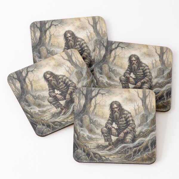 Item preview, Magwitch the Marsh Mists Convict from David Copperfield Characters from Dickens series illustration watercolor art designed and sold by Vintage Designs +.