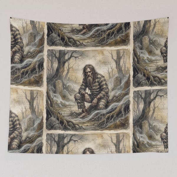 Item preview, Magwitch the Marsh Mists Convict from David Copperfield Characters from Dickens series illustration watercolor art designed and sold by Vintage Designs +.
