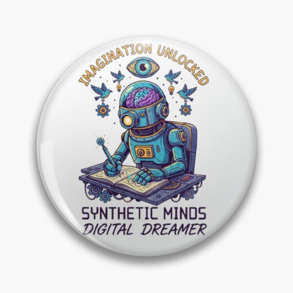 Item preview, Digital Dreamer – Creative AI Robot Art designed and sold by Dogandesighn.