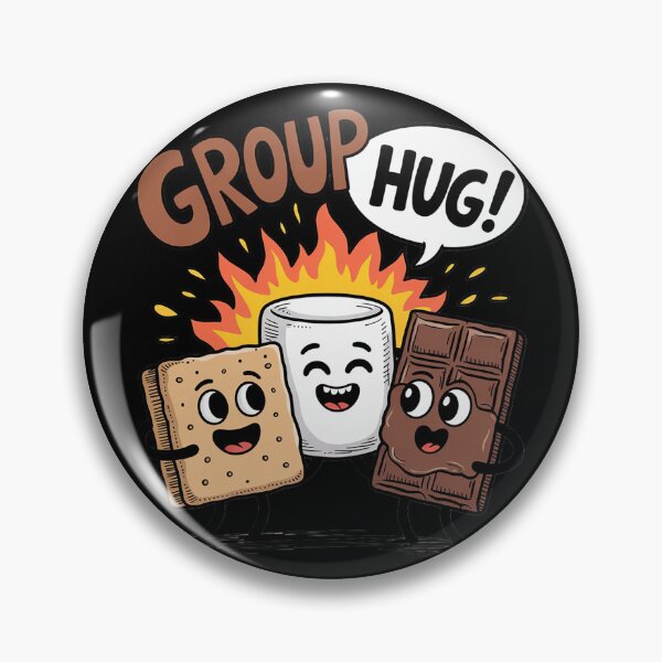 Item preview, Group Hug Funny Smores Chocolate Marshmallow Camping S'mores  designed and sold by VerseFarm.