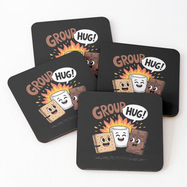 Item preview, Group Hug Funny Smores Chocolate Marshmallow Camping S'mores  designed and sold by VerseFarm.