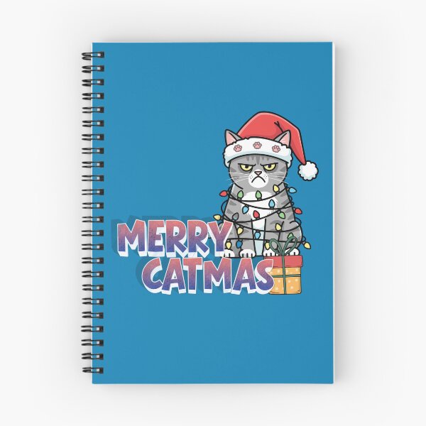 Item preview, Merry Catmas – Grumpy Cat Wrapped in Christmas Lights designed and sold by ViYa1.