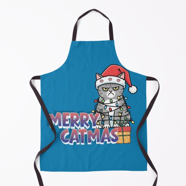 Item preview, Merry Catmas – Grumpy Cat Wrapped in Christmas Lights designed and sold by ViYa1.