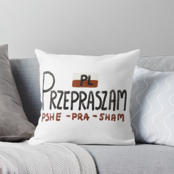 Item preview, Viral przepraszam, phonetic transcription of the Polish word sorry, przepraszam designed and sold by Dormitria.