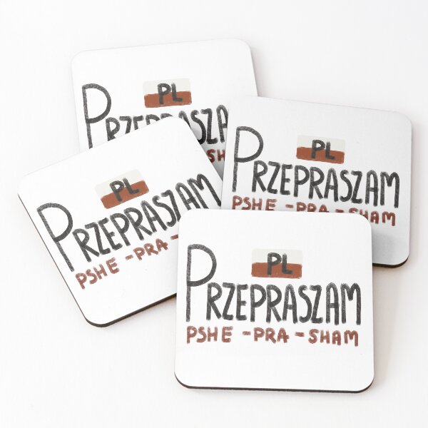 Item preview, Viral przepraszam, phonetic transcription of the Polish word sorry, przepraszam designed and sold by Dormitria.