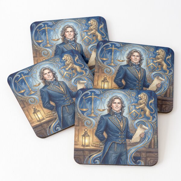 Item preview, Noble Nicholas Nickleby Characters from Dickens series illustration watercolor art designed and sold by Vintage Designs +.