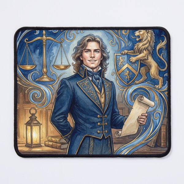 Item preview, Noble Nicholas Nickleby Characters from Dickens series illustration watercolor art designed and sold by Vintage Designs +.