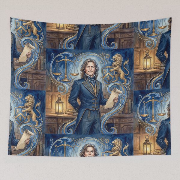 Item preview, Noble Nicholas Nickleby Characters from Dickens series illustration watercolor art designed and sold by Vintage Designs +.
