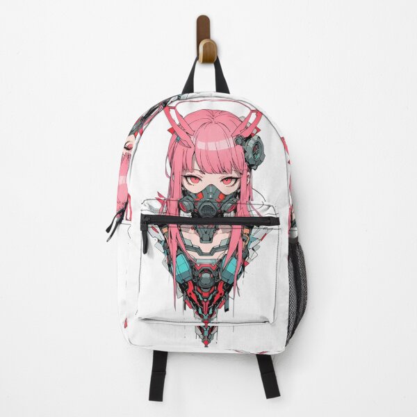 Item preview, Cyber Oni Girl – Pink Neon Anime Tech Warrior designed and sold by Dyan4.