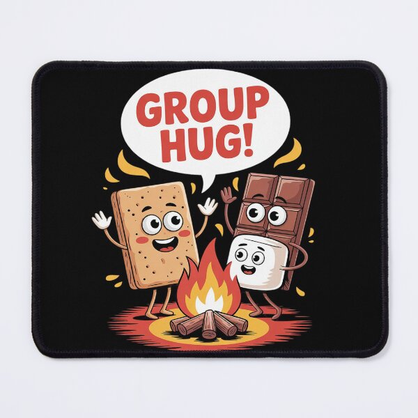 Item preview, Group Hug Funny Smores Chocolate Marshmallow Camping1  designed and sold by VerseFarm.