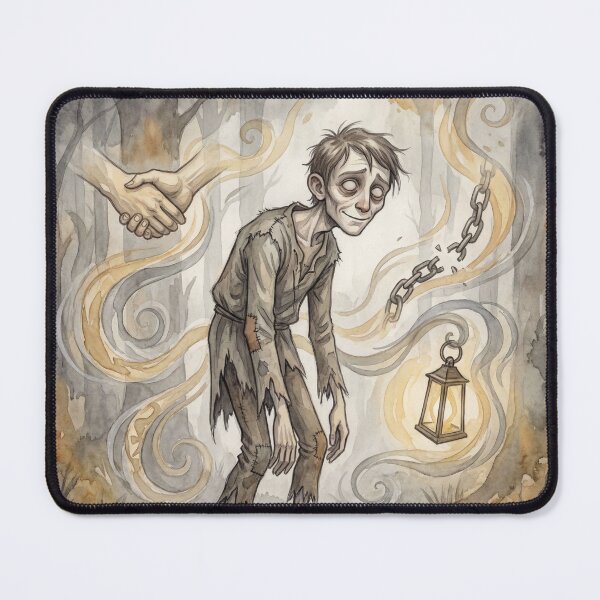 Item preview, Smike from Nicholas Nickleby Characters from Dickens series illustration watercolor art designed and sold by Vintage Designs +.