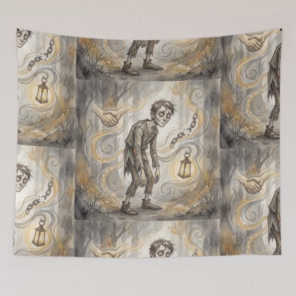 Item preview, Smike from Nicholas Nickleby Characters from Dickens series illustration watercolor art designed and sold by Vintage Designs +.