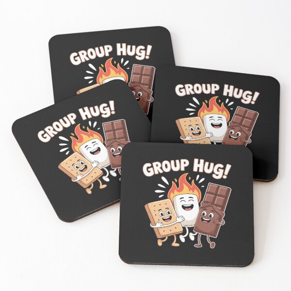 Item preview, Group Hug Funny S'mores Chocolate Marshmallow  designed and sold by VerseFarm.