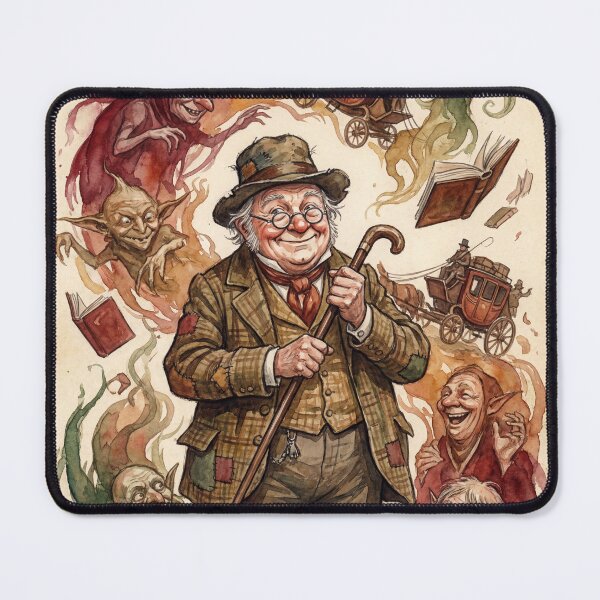 Item preview, Pickwick from the Pickwick Papers  Characters from Dickens series illustration watercolor art designed and sold by Vintage Designs +.
