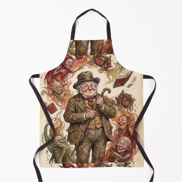 Item preview, Pickwick from the Pickwick Papers Characters from Dickens series illustration watercolor art designed and sold by Vintage Designs +.
