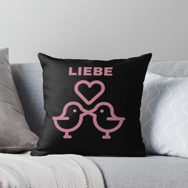 Aperçu de l'œuvre LIEBE — Conception minimaliste d'amour de couple d'oiseaux créée et vendue par TalkTee Me.