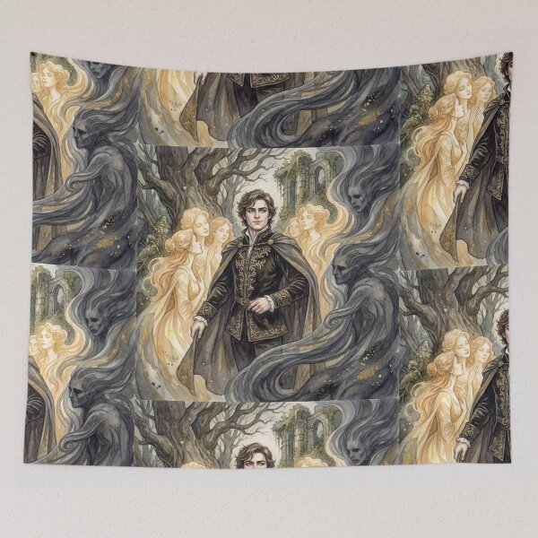 Item preview, James Steerforth from David Copperfield Characters from Dickens series illustration watercolor art designed and sold by Vintage Designs +.