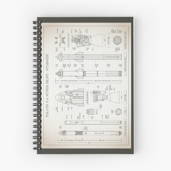 Item preview, SPACEX: Falcon 9 & Super Heavy / Starship (Light Ivory) designed and sold by BGALAXY.