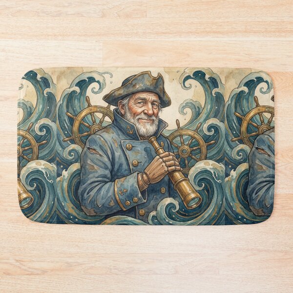 Item preview,  Captain Edward Cuttle from Dombey and Son Characters from Dickens series illustration watercolor art designed and sold by Vintage Designs +.