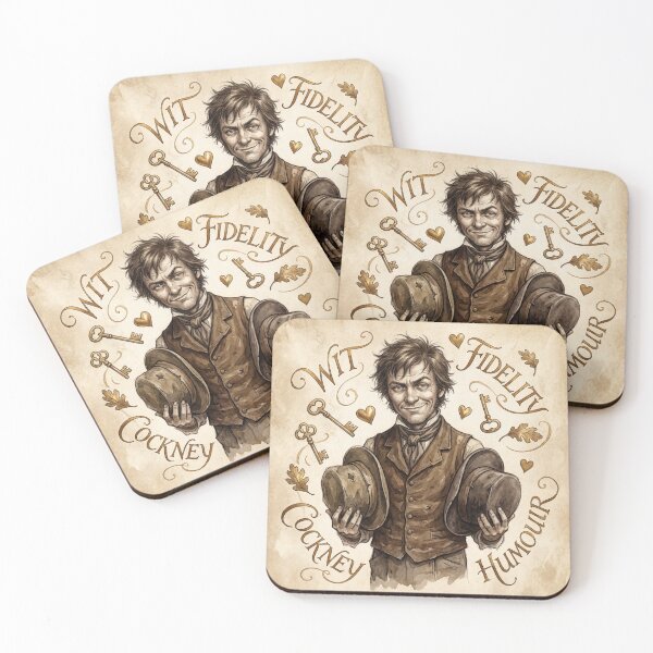 Item preview, Sam Weller from the Pickwick Papers  Characters from Dickens series illustration watercolor art designed and sold by Vintage Designs +.