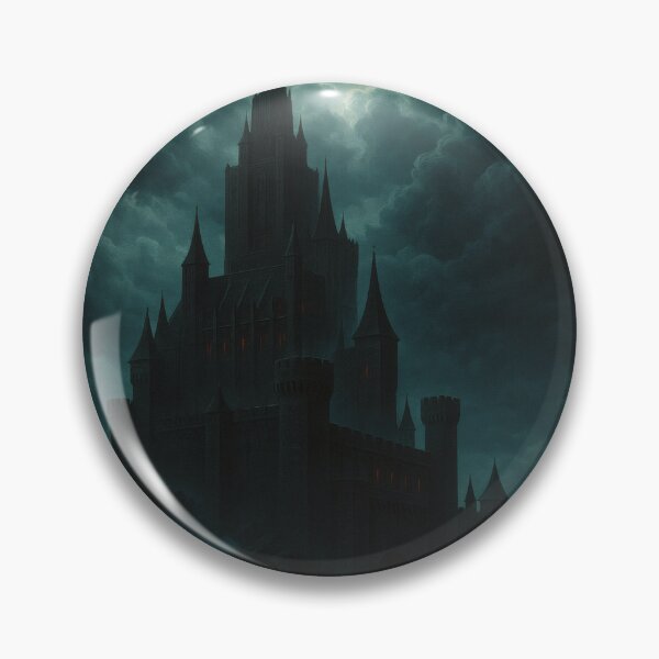 Item preview, Dark Gothic Castle in Storm – Mystical Medieval Fantasy Wall Art designed and sold by Visualynx.