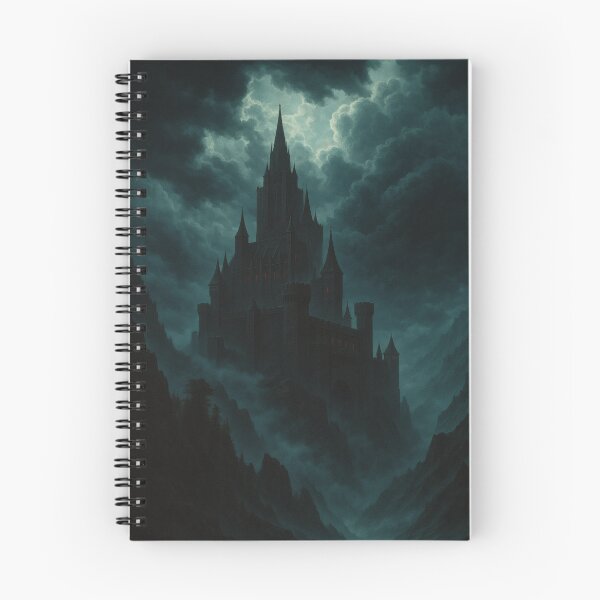 Item preview, Dark Gothic Castle in Storm – Mystical Medieval Fantasy Wall Art designed and sold by Visualynx.